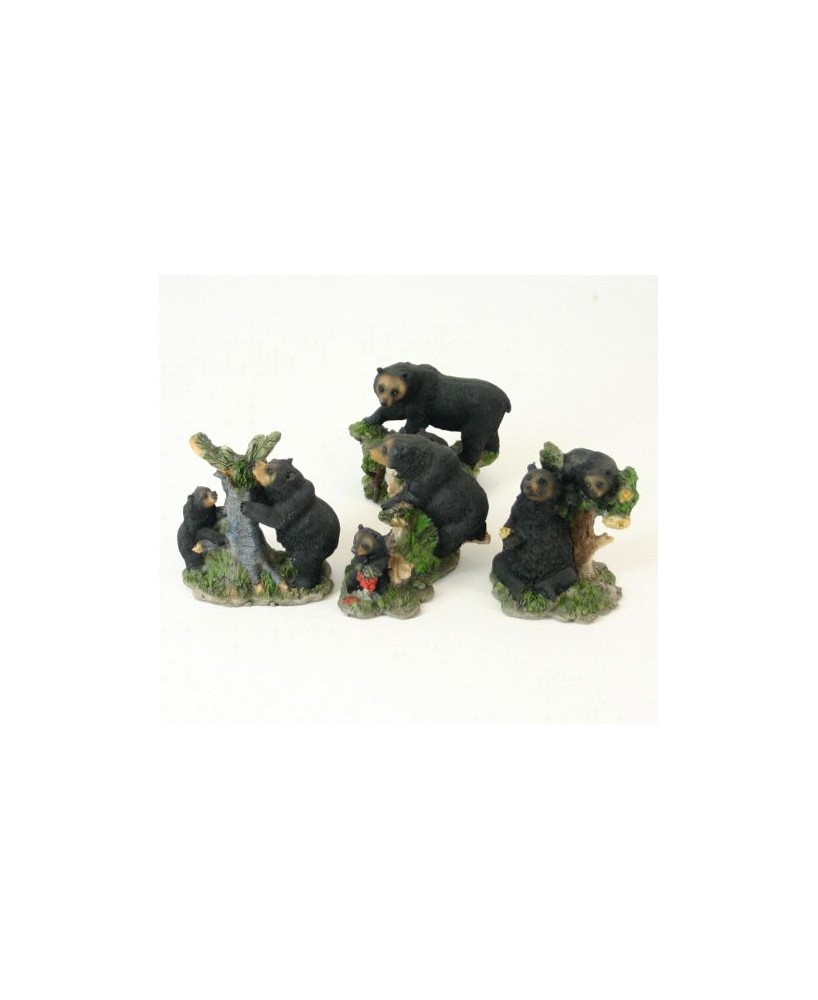 Adorable 4-Piece Bear Set – Assorted Bear Figurines for Home Decor