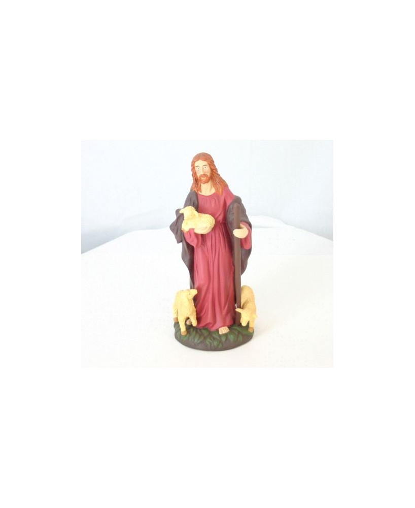 Ceramic Shepherd Figurine – 12 Inch Decorative Statue