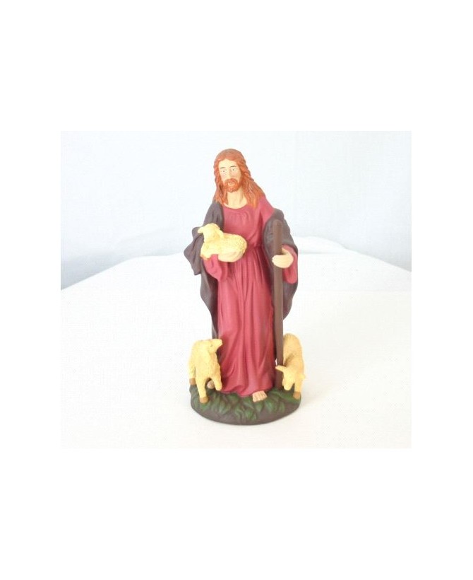 Ceramic Shepherd Figurine – 12 Inch Decorative Statue