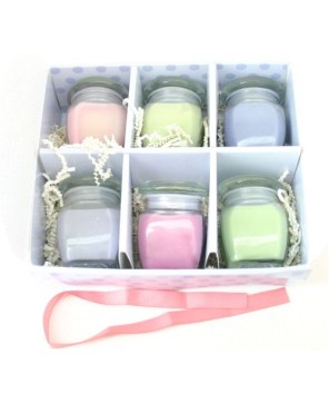 6-Piece Decorative Candle Set – Assorted Scents in Gift Box