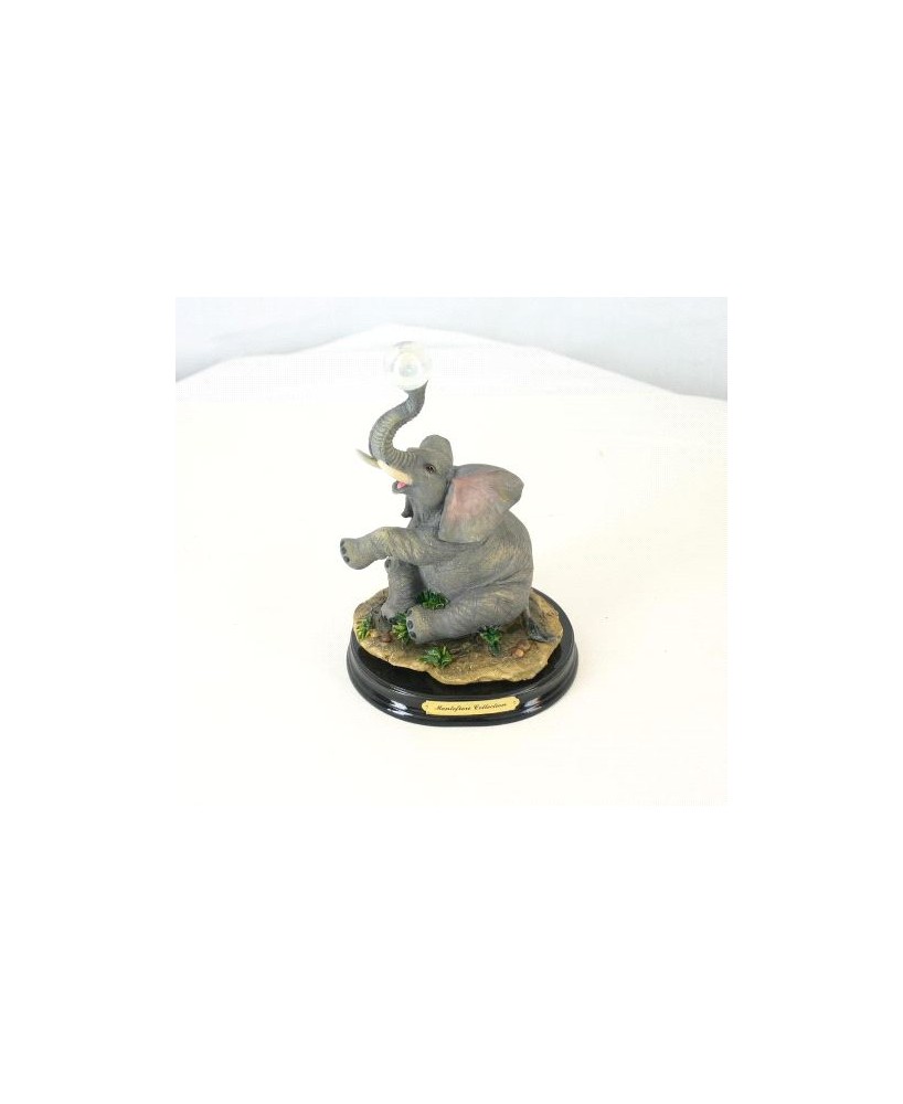 Montefiori Elephant Figurine - Handcrafted 8" Decorative Elephant