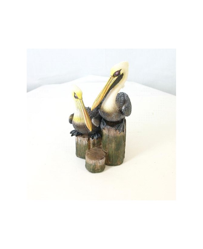 Decorative Pelican Figurine - Coastal Bird Sculpture