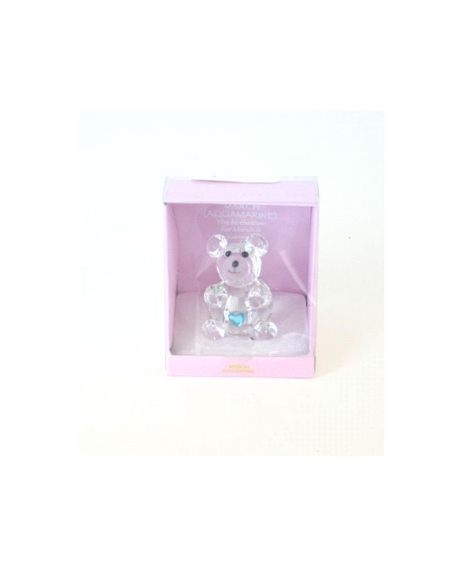 Glass Bear Figurine - Miniature Handcrafted Wildlife Sculpture