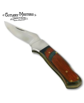 Pocket Knife With Color Wood Handle