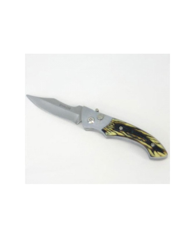 Side Winder Bone Handle Auto Knife - Classic Elegance & Precision