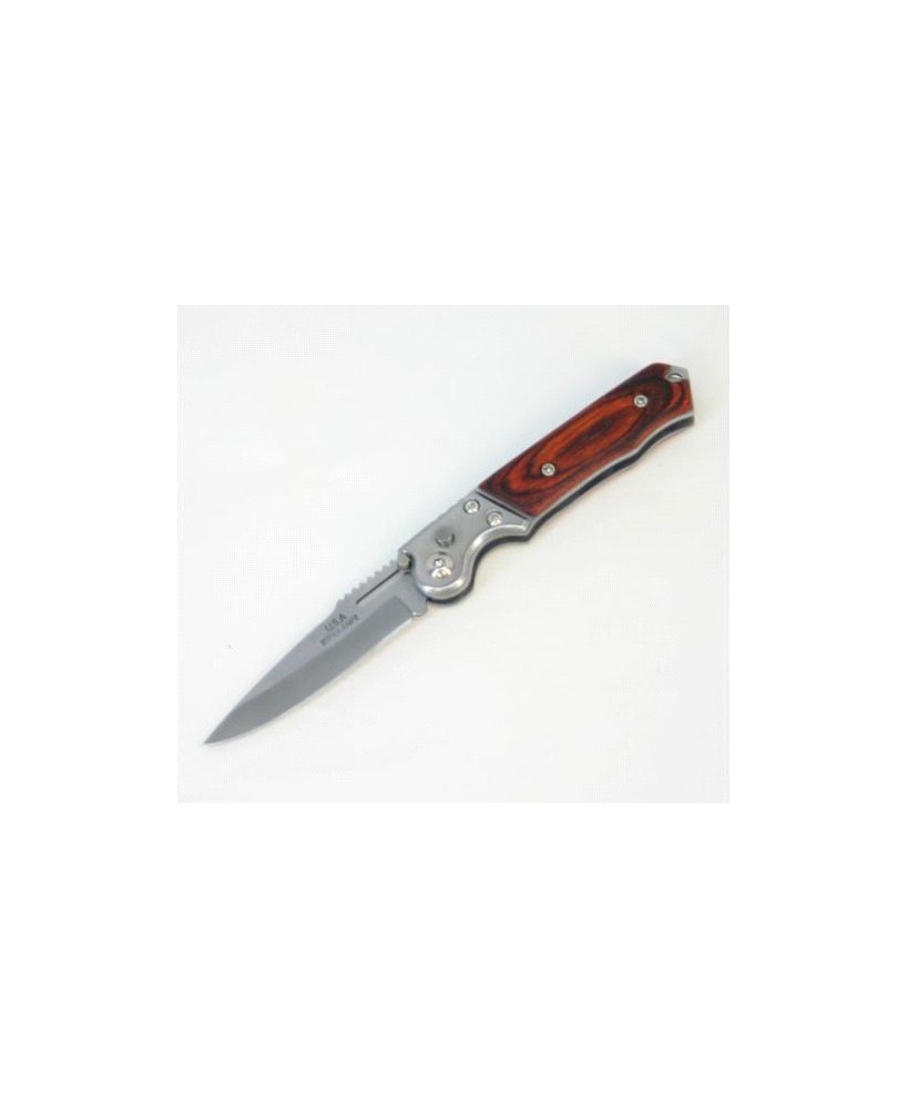 Klassic Rose Wood Auto Knife - Elegant and Durable Collectible