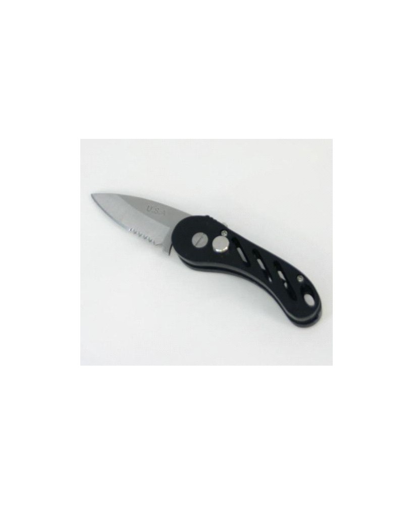 Black Swing Blade Auto Knife - Compact and Durable Collectible