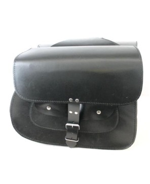 Classic Leather Buckle Saddlebag