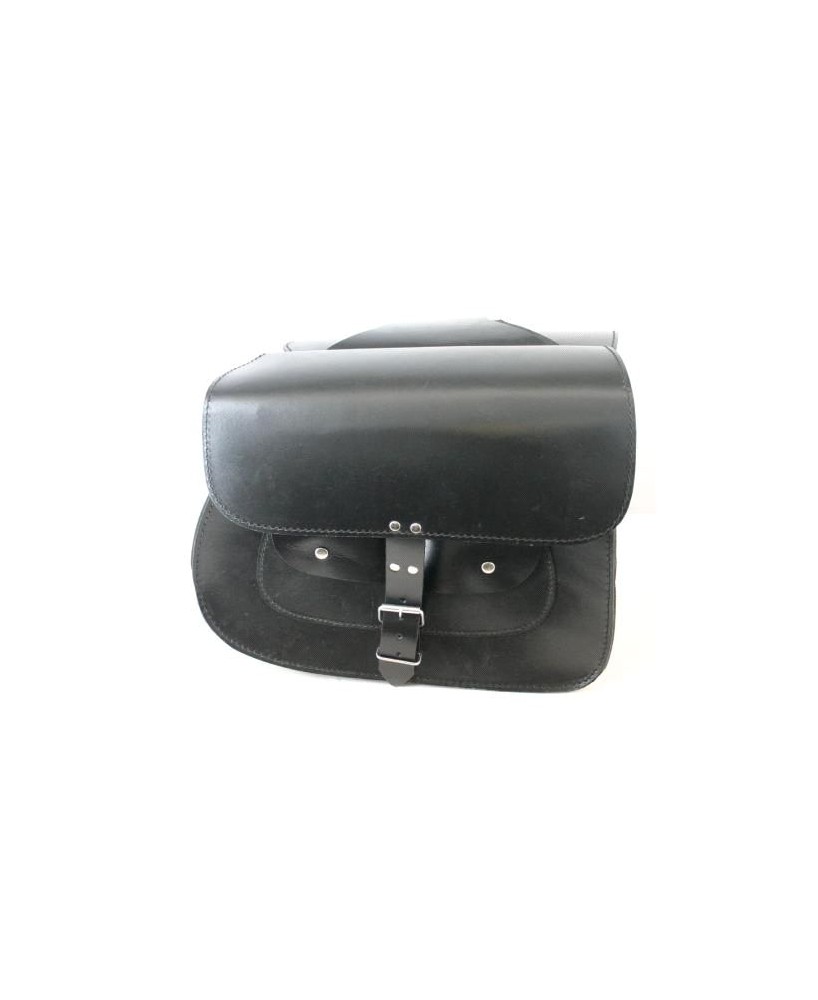 Classic Leather Buckle Saddlebag