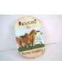 Elegant Wall Horse Plaque - Lifelike Equine Decor for Your Home