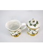 Magnolia Sugar Bowl And Creamer Set - Elegant Ceramic Tableware