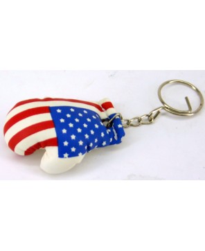 US Flag Boxing Glove Key Chain