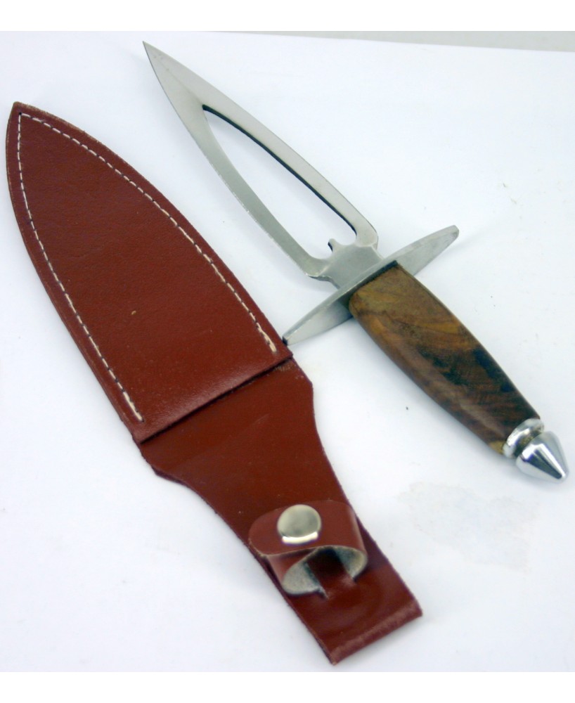 Wood Handle Commando Knife