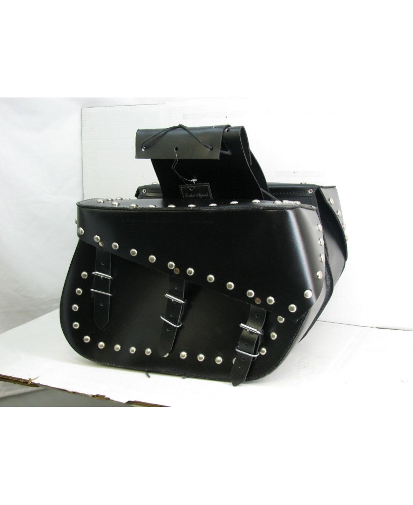 LEATHER SADDLE BAG SIZE. 17x11x6