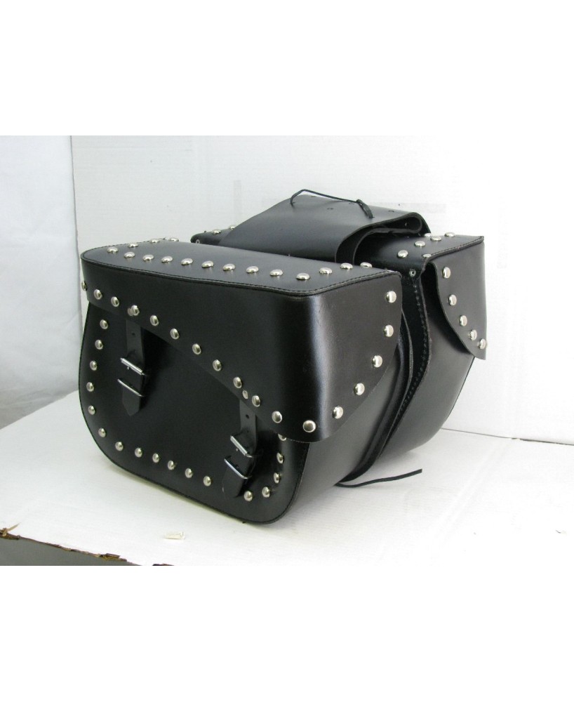 LEATHER SADDLE BAG SIZE. 15x11x5