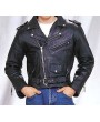 Classic Plated Buffalo Biker Jacket