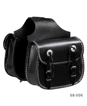 Leather Saddle Bag 14x10x6