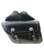 CLASSIC LEATHER STUDDED SLANT SADDLEBAG