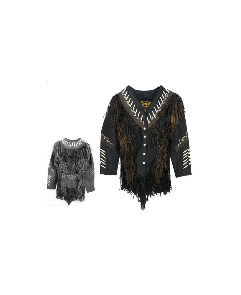 LADIES BEADED FRINGED JACKET