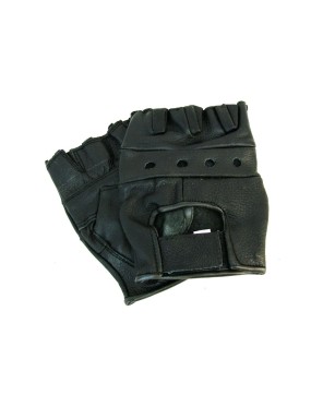 Fingerless All Leather Sports Glove