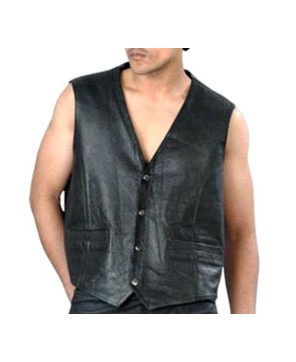 Mens Leather Vest