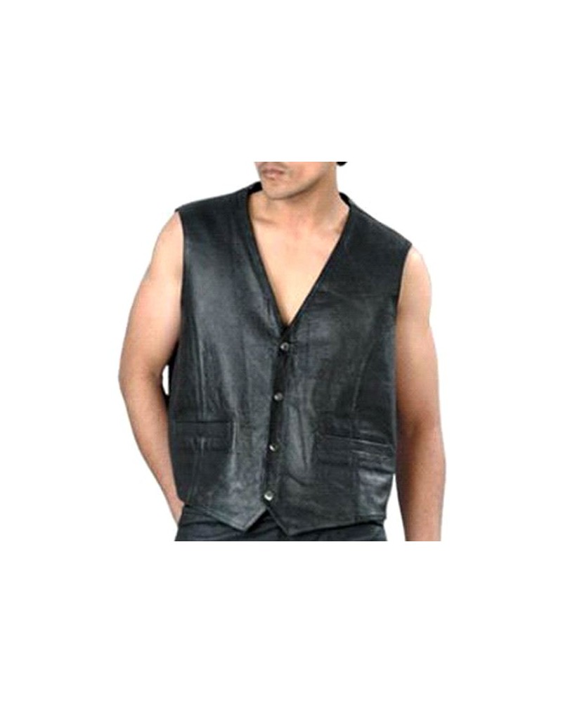 Mens Leather Vest