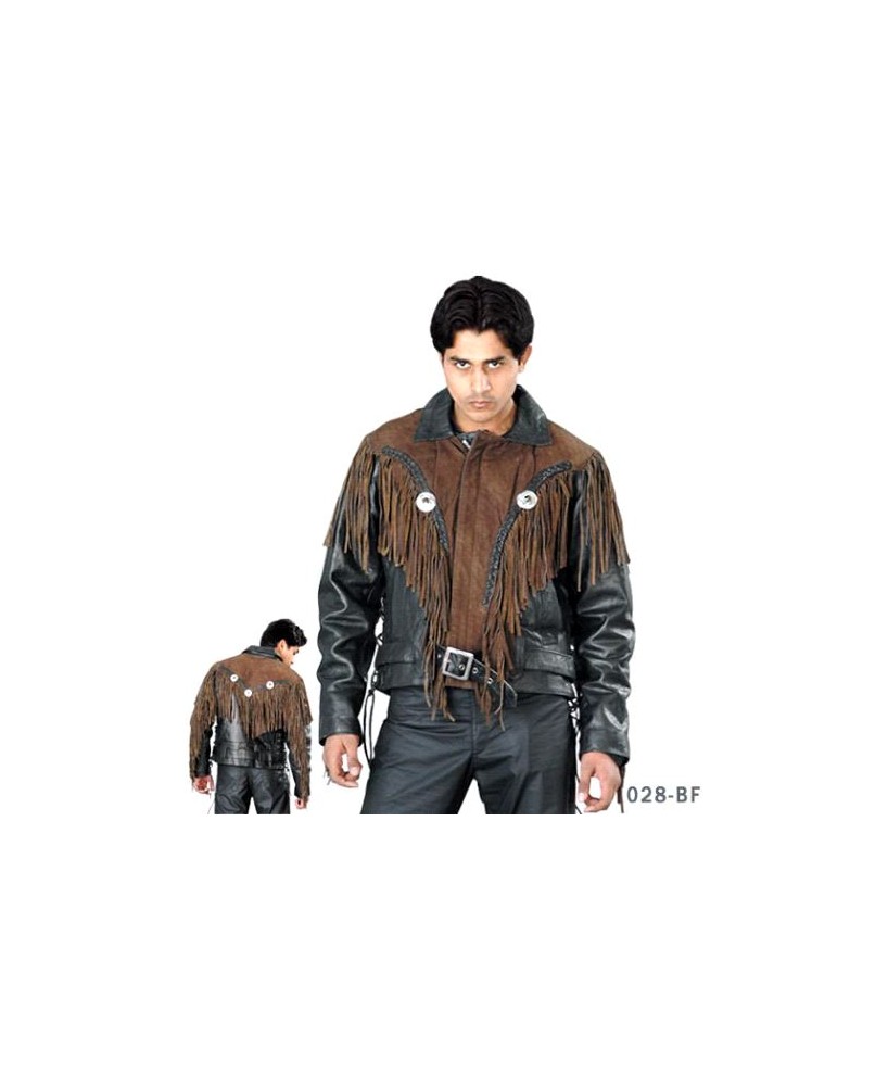 Mens Two-Tone Cowhide Bonjovi Jacket