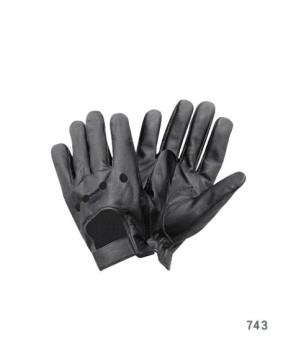 Classic Velcro Strap Leather Driving Gloves