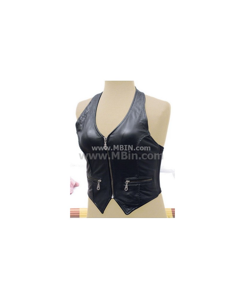 Womens Leather Vest