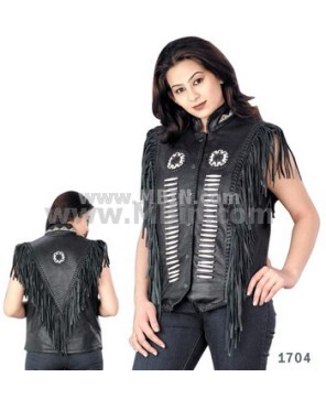 Womens Leather Vest