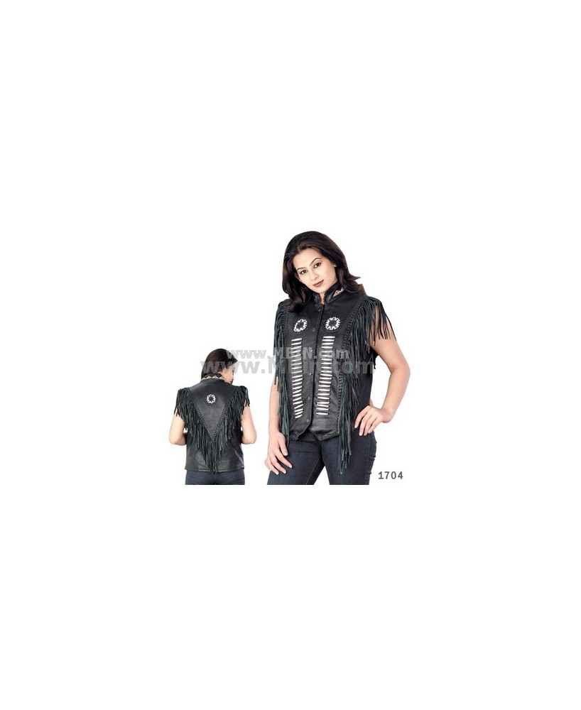 Womens Leather Vest