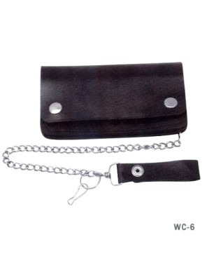 Leather biker wallet