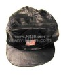 Genuine Leather Flag Biker Cap
