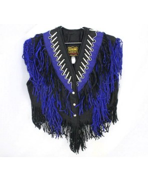 LADIES BEADED FRINGED VEST