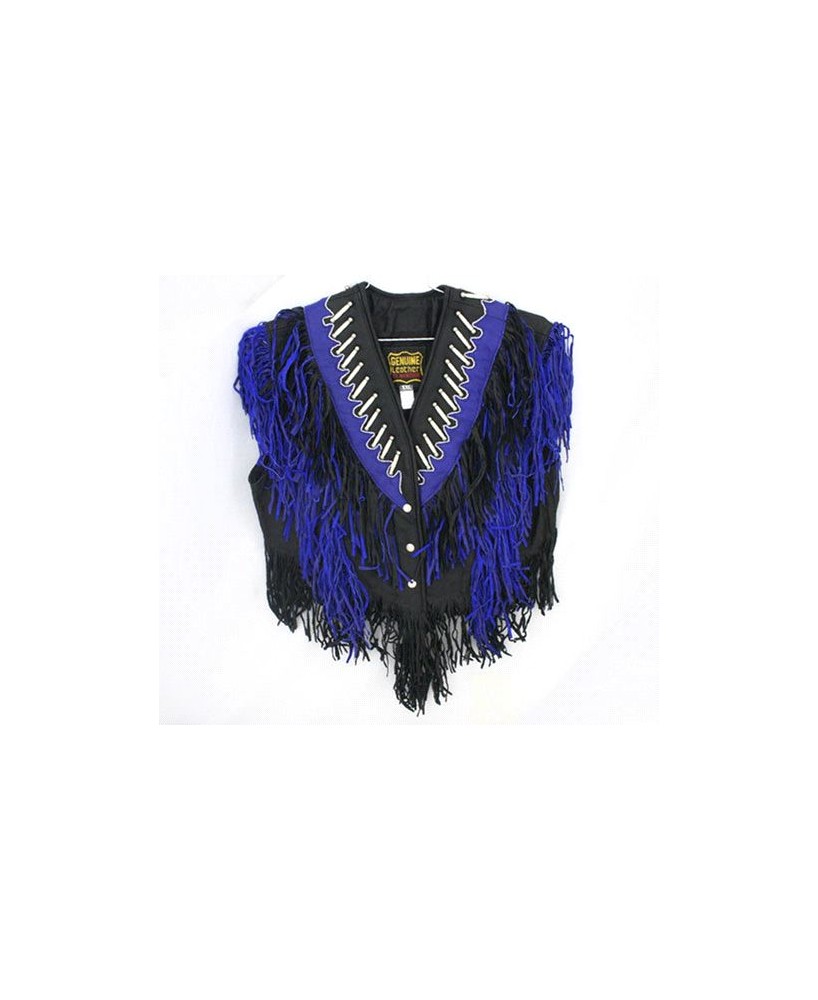 LADIES BEADED FRINGED VEST