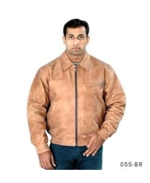 Mens Brown Bomber Jacket