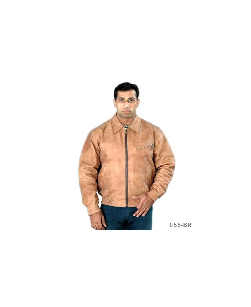 Mens Brown Bomber Jacket