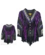 LADIES BEADED FRINGED JACKET