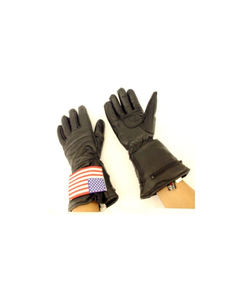 Heavy Gauntlet Glove with American Flag