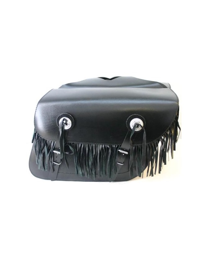 LEATHER FRINGED CLASSIC SADDLEBAG