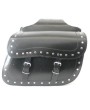 CLASSIC LEATHER STUDDED SLANT BAG