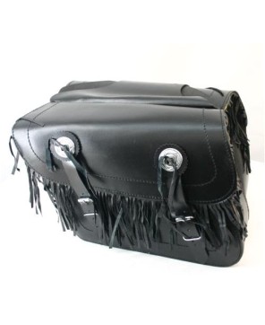 LEATHER FRINGED CLASSIC SADDLEBAG