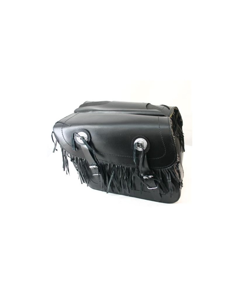 LEATHER FRINGED CLASSIC SADDLEBAG