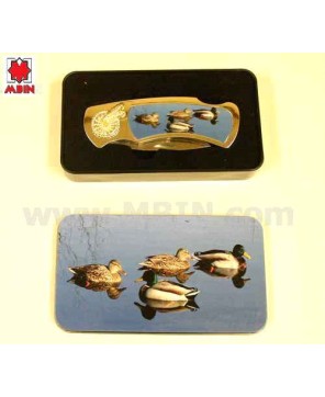 Ducks Theme Collectible Knife in Tin Box