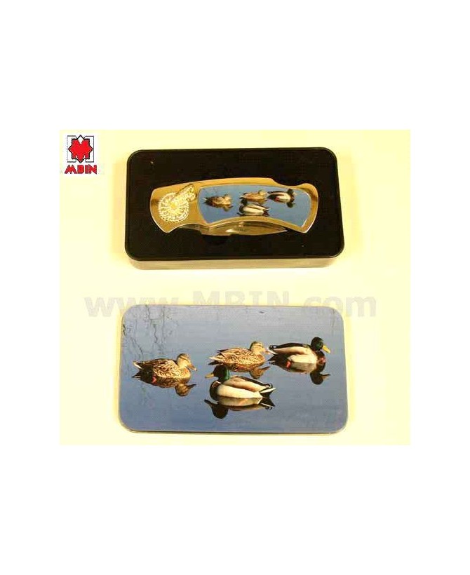 Ducks Theme Collectible Knife in Tin Box
