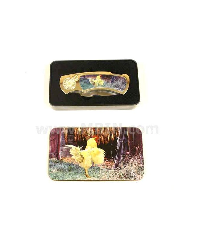 Farm Theme Collectible Knife in Tin Box