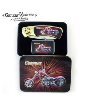 Chopper Box Knife Combo with Lighter