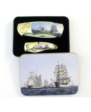 Pirate Ship 2 pcs Box Knife Combo Set