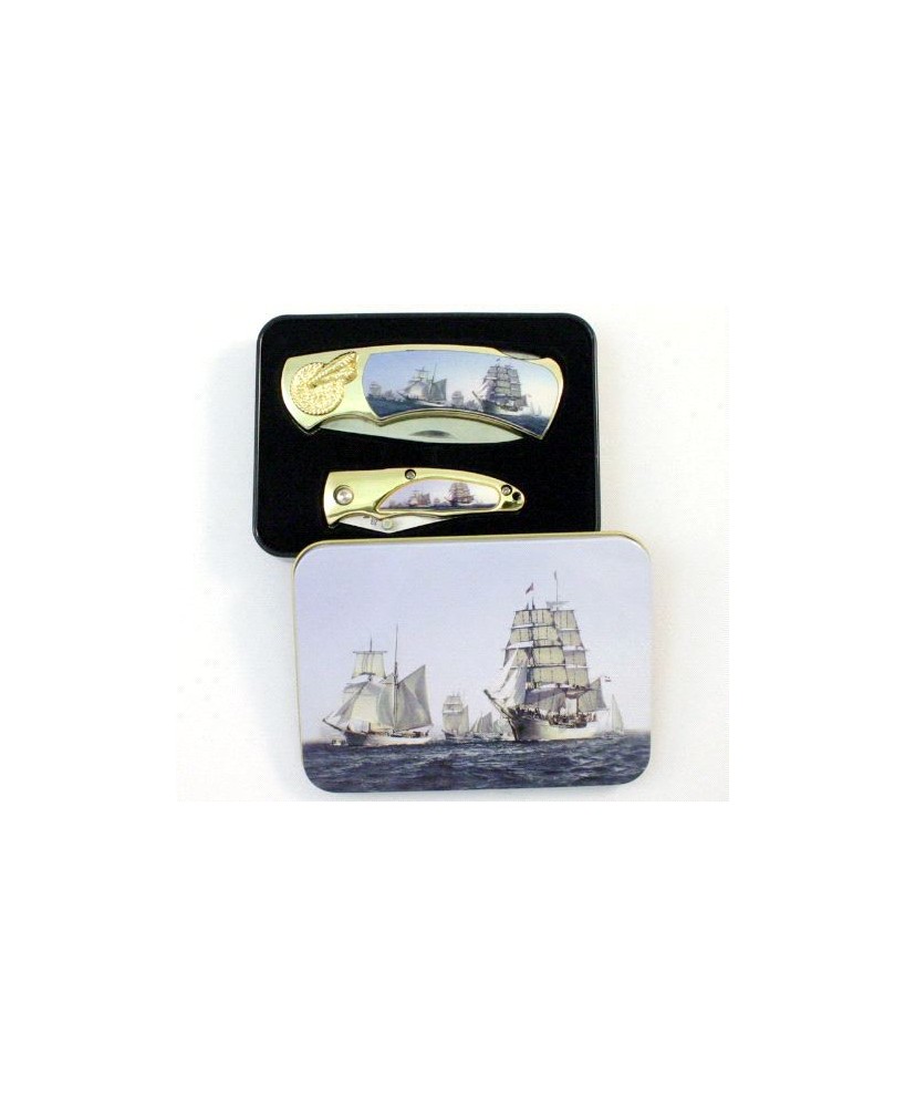 Pirate Ship 2 pcs Box Knife Combo Set