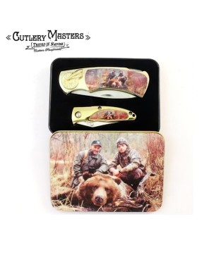 Bear 2 pcs Box Knife Combo Set